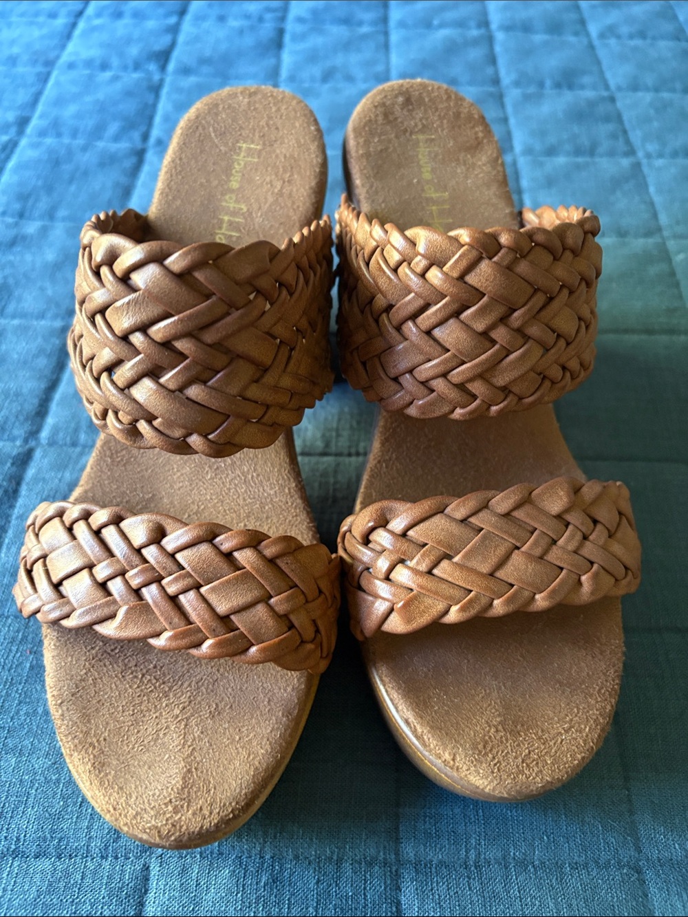House of Harlow 1960 Braided Clog Platform Sandals - Picture 2 of 6